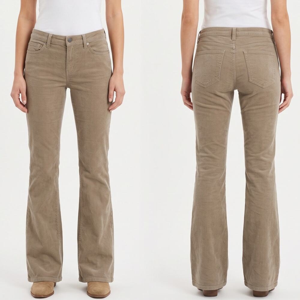 Banana Republic Low Rise Bootcut Womens Size 2 26 Tan Corduroy Pants